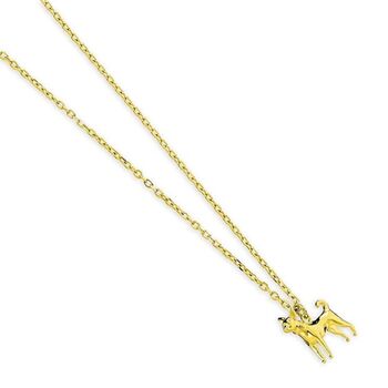 Chihuahua Sterling Silver Gold Plated Necklace, 5 of 9