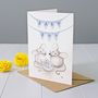 New Baby Boy Mouse Greeting Card, thumbnail 1 of 2