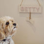 Personalised Pet Name Sign Door Plaque With Bone, thumbnail 1 of 3