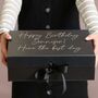 A5 Luxury Personalised Midnight Black Gift Box, thumbnail 1 of 6