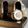 Luxury Walnut Quint Watch Stand Display Personalised, thumbnail 2 of 4