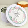 Personalised Abstract Rose Round Cake Storage Tin, thumbnail 4 of 5
