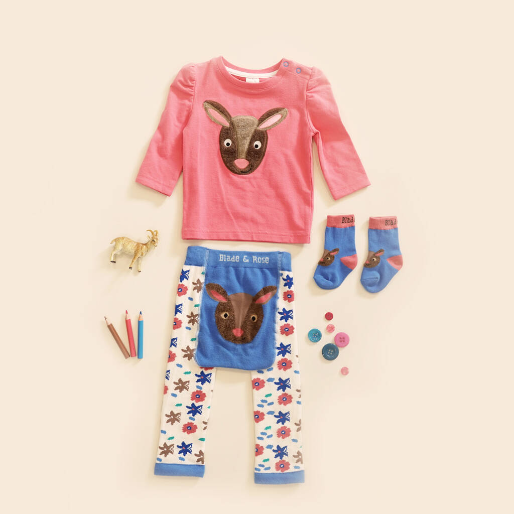 Fluffy Deer Leggings By Blade And Rose