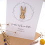 Betsy Bunny New Baby Personalised Card, thumbnail 6 of 8