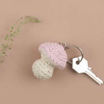 Handcrochet Mushroom Keyring, 6 of 6
