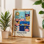 Padstow Cornwall Art Print, Poster Print, Kitchen Wall Art, Wall Art Print, Graphic Geometric Print, Colourful Art, Home Decor, A5, A4, A3, A2, A1, thumbnail 3 of 11
