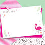 Flamingo Thank You Notecards Pack Of Five, thumbnail 2 of 2