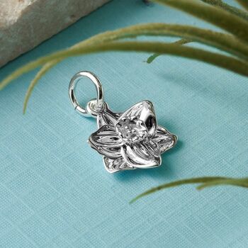 Daffodil Solid Silver And Gold Charm, 3 of 11