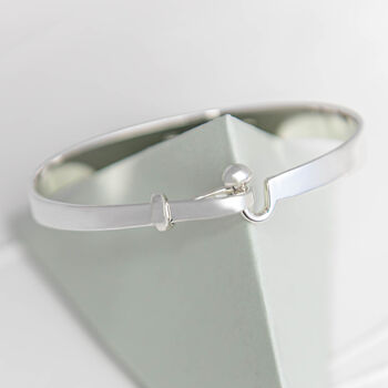Personalised Silver Bangle Bracelets For Women, 3 of 10