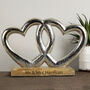 Personalised Double Heart Ornament, thumbnail 1 of 4