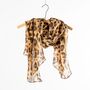 Brown Leopard Print Personalised Scarf, thumbnail 1 of 10