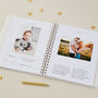 Aqua Baby Memory Book, Baby Record Journal For First Five Years, thumbnail 11 of 12