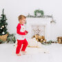 Personalised Red Reindeer Kids Christmas Pyjamas / Pjs, thumbnail 8 of 9