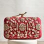 Sofia Kaur Red Bridal Clutch, thumbnail 3 of 6