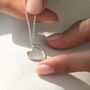 Silver Fold Fingerprint Heart Necklace, thumbnail 1 of 8