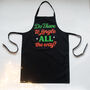 Funny Christmas Apron, thumbnail 4 of 4