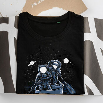 Organic Cotton Space Themed Graphic T Shirt, 2 of 7