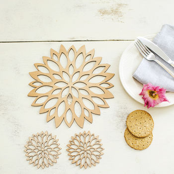 Blossom Placemats And Coasters Set, 2 of 3