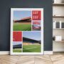 York City Views Bootham Crescent And York Stadium Print, thumbnail 1 of 7