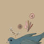Happy Bird And Flowers Print, thumbnail 2 of 2