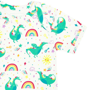 Two Pack Rainbow Dragon Bodysuits | Unisex, 6 of 11