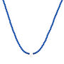 Electric Blue Chalcedony Stone Smiley Face Necklace, thumbnail 2 of 2