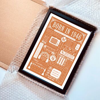 1946 Personalised 80th Birthday Fact Print Gift, 11 of 11