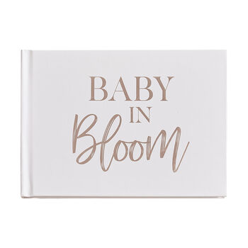 Rose Gold And Blush Baby In Bloom Guest Book, 2 of 3
