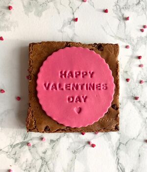 Valentines Brownie Message Letterbox Gift Gluten Free, 3 of 3