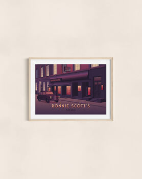 Ronnie Scott's London Travel Poster Art Print, 2 of 8