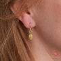 Filigree Gold And Silver Lantern Dangly Drop Minimalist Earrings, thumbnail 1 of 8