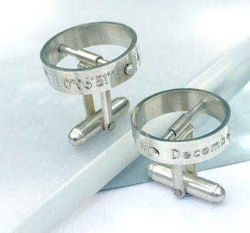Personalised 'The Day My Life Changed' Cufflinks, 6 of 11