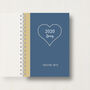 Personalised 2022 Diary With Love Heart, thumbnail 8 of 10