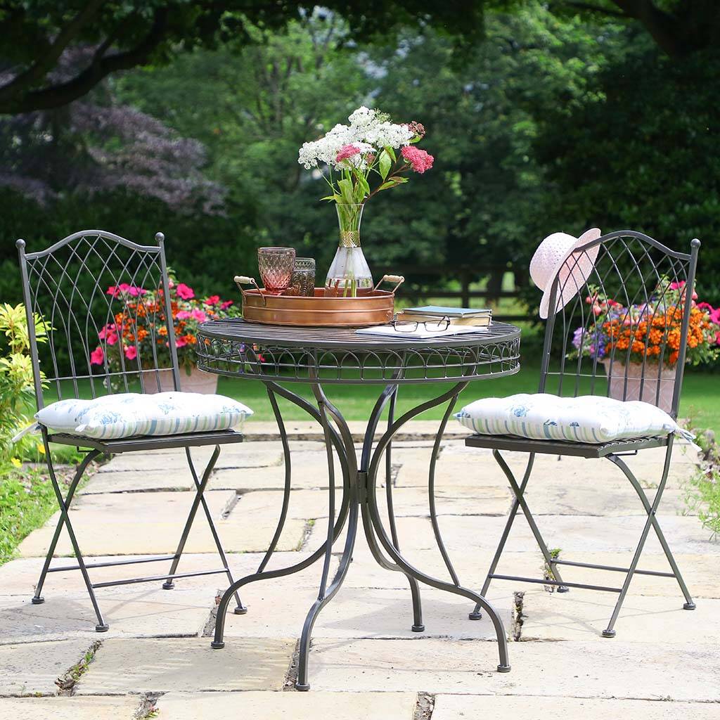 Vintage Bistro Three Piece Garden Furniture Set By Dibor