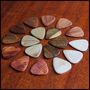 18 Acoustic Guitar Picks In A Leather Christmas Wallet, thumbnail 7 of 11