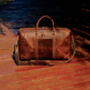 Genuine Leather Duffel With Zip Pocket, thumbnail 9 of 12