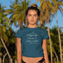 Organic Cotton 'Happiness Comes In Salty Water' T Shirt, thumbnail 5 of 6