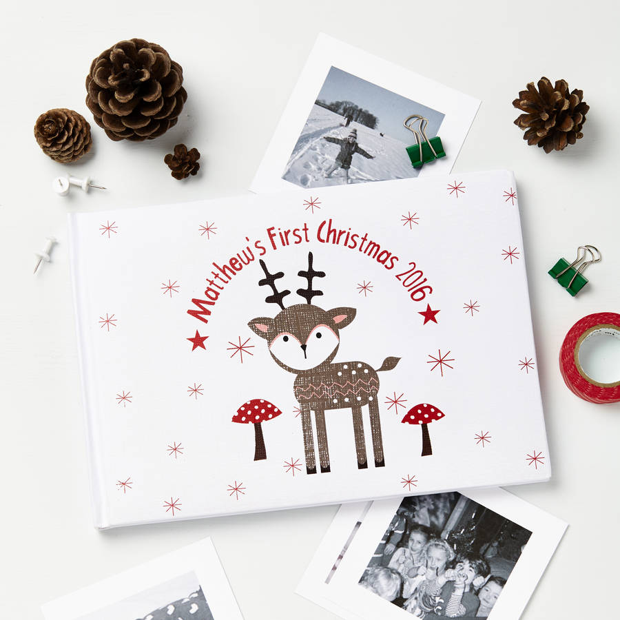 Personalised Christmas Reindeer Photo Album By TillieMint