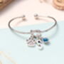 Personalised Paw Print Silver Bracelet Dog Lovers Gift, thumbnail 2 of 10