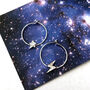 Mismatched Lightning Bolt And Star Hoop Earrings, thumbnail 1 of 8