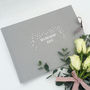 Personalised Grey Cloth Wedding Guest Book, thumbnail 3 of 7
