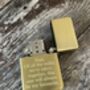 Personalised Engraved Matte Gold Lighter, thumbnail 5 of 9