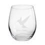Personalised Hummingbird Engraved Glass, thumbnail 1 of 6