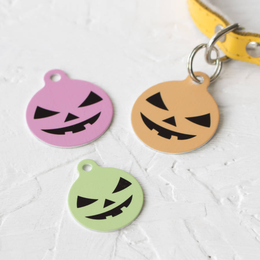 personalised pumpkin pet tag bauble shaped by we love to create ...