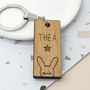 Personalised Bunny Name Keyring, thumbnail 1 of 2