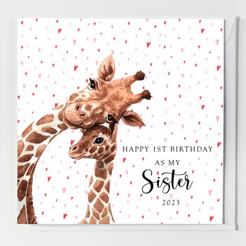 First Birthday As My Sister Card, 2 of 2