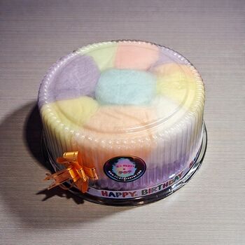 Tear And Share Candy Floss Birthday Cake Vegan, Allergen, 9 of 9
