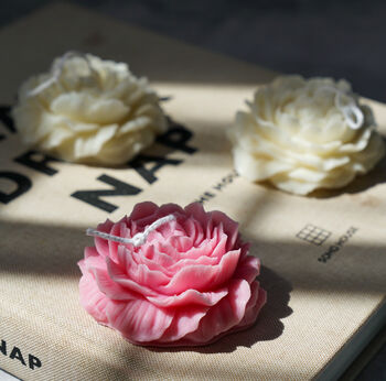 Peony Flower Candle, 4 of 9