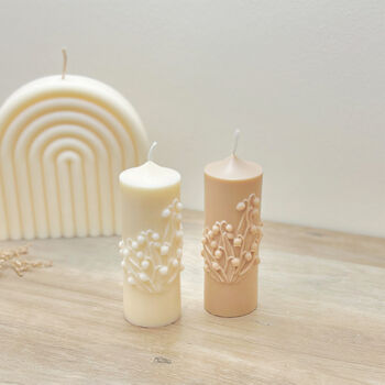 Minimalist Floral Wedding Candles, 7 of 7