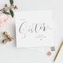 To My Sister Wedding Card | Silver Effect Script, thumbnail 1 of 2